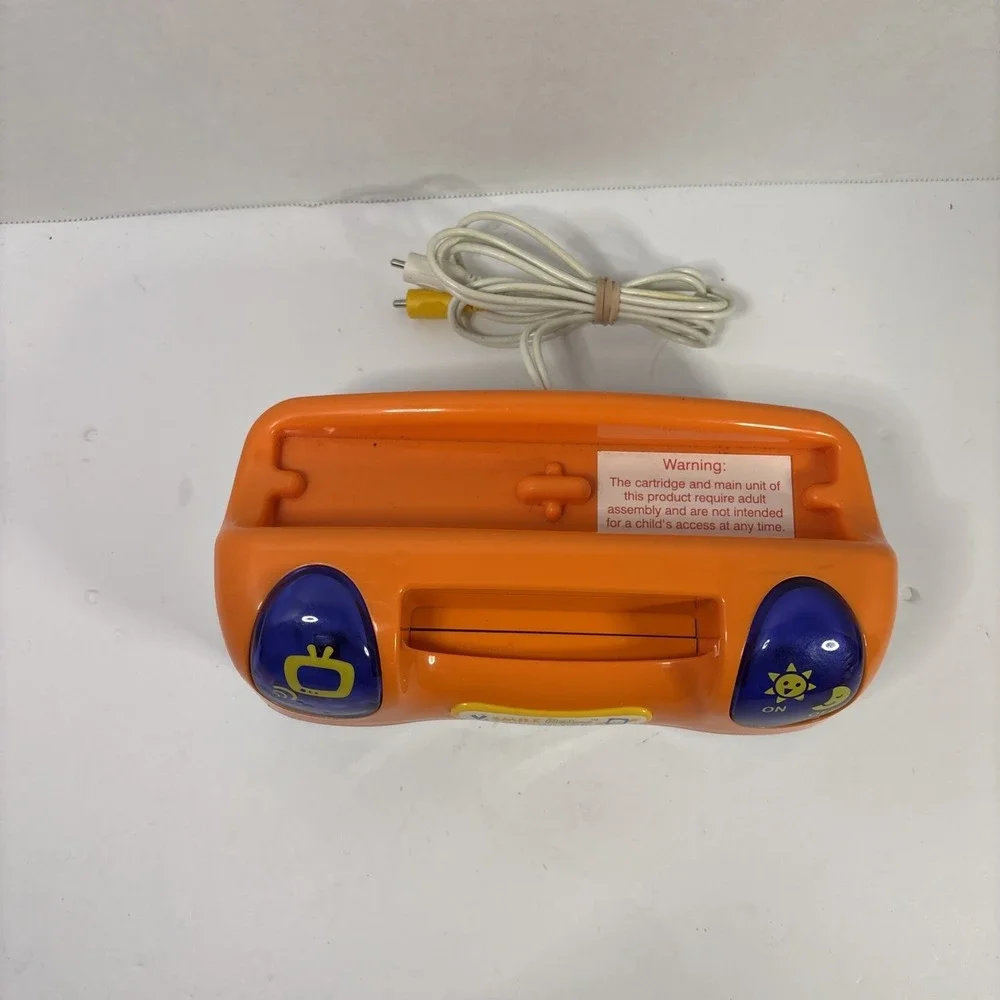 VTech V.Smile Baby Infant Development System Console Orange White Blue Untested